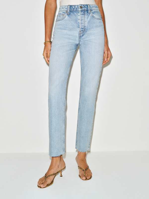 Cynthia High Rise Straight Jeans - Mahi
