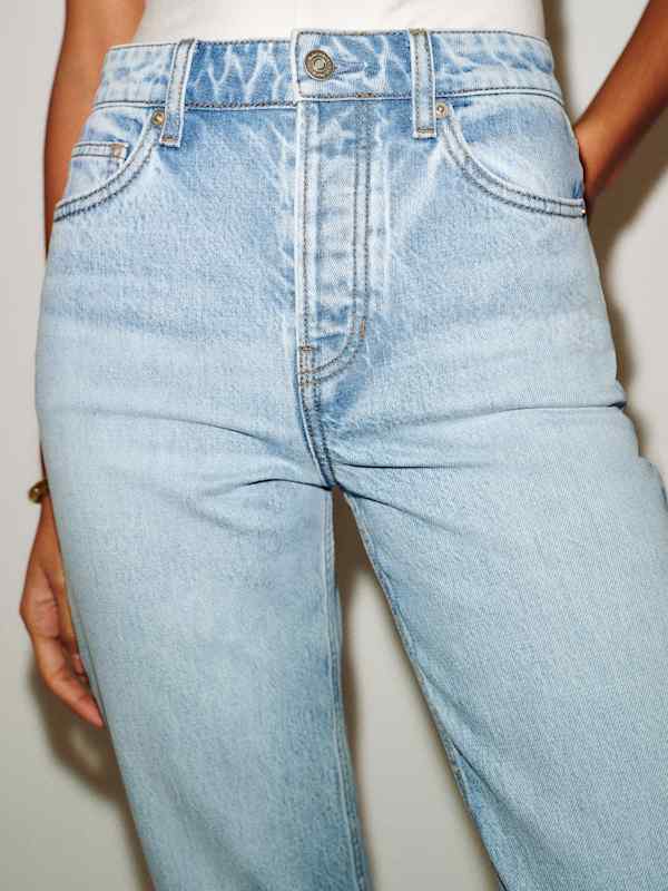 Cynthia High Rise Straight Jeans - Mahi
