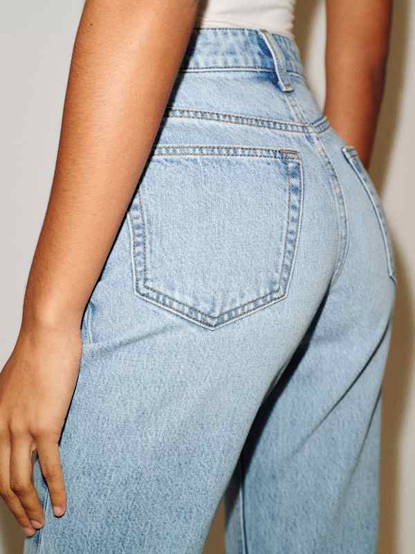 Cynthia High Rise Straight Jeans - Mahi