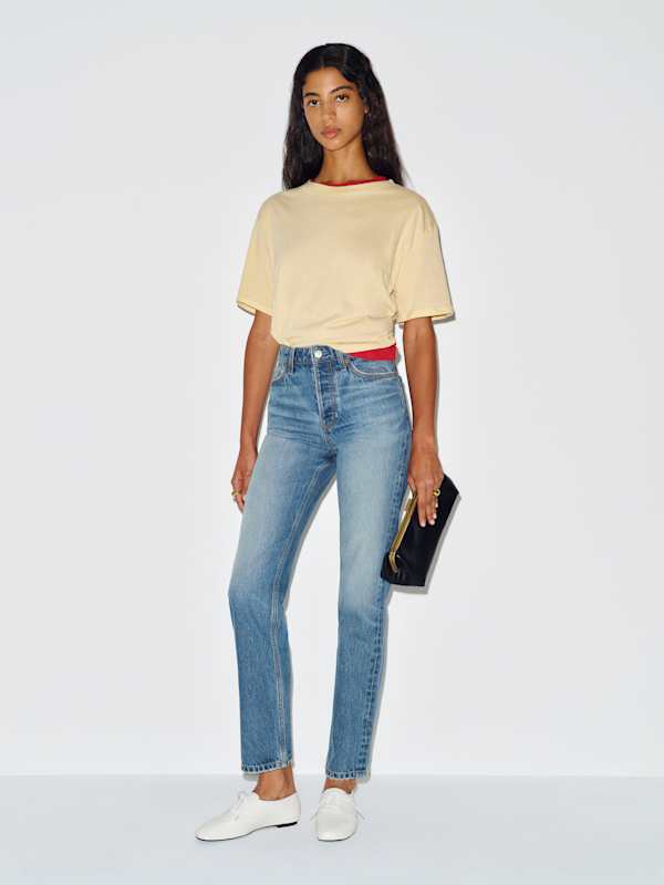 Cynthia High Rise Straight Jeans - Maiori
