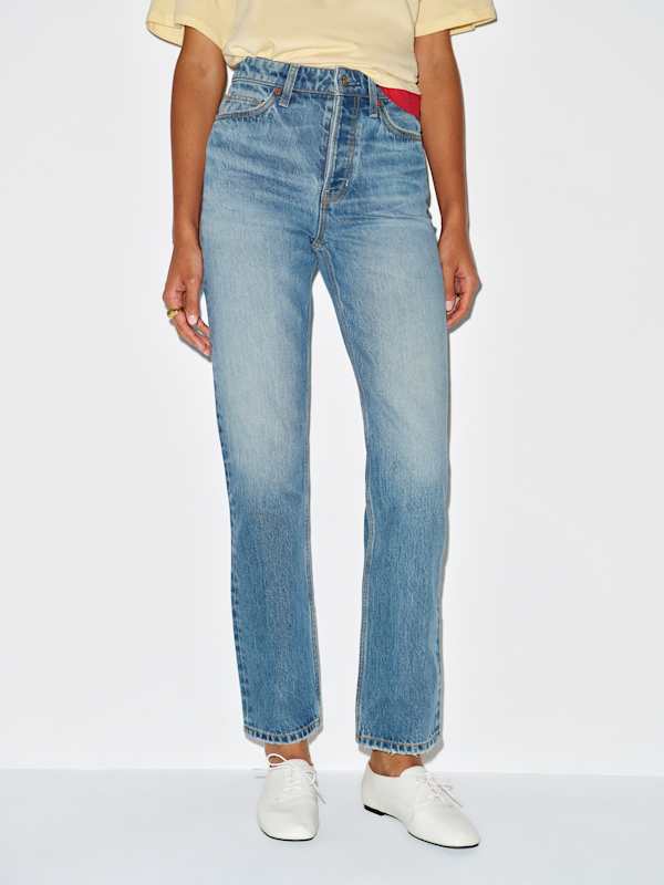 Cynthia High Rise Straight Jeans - Maiori