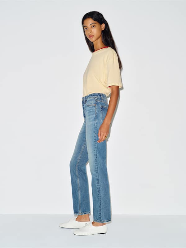 Cynthia High Rise Straight Jeans - Maiori