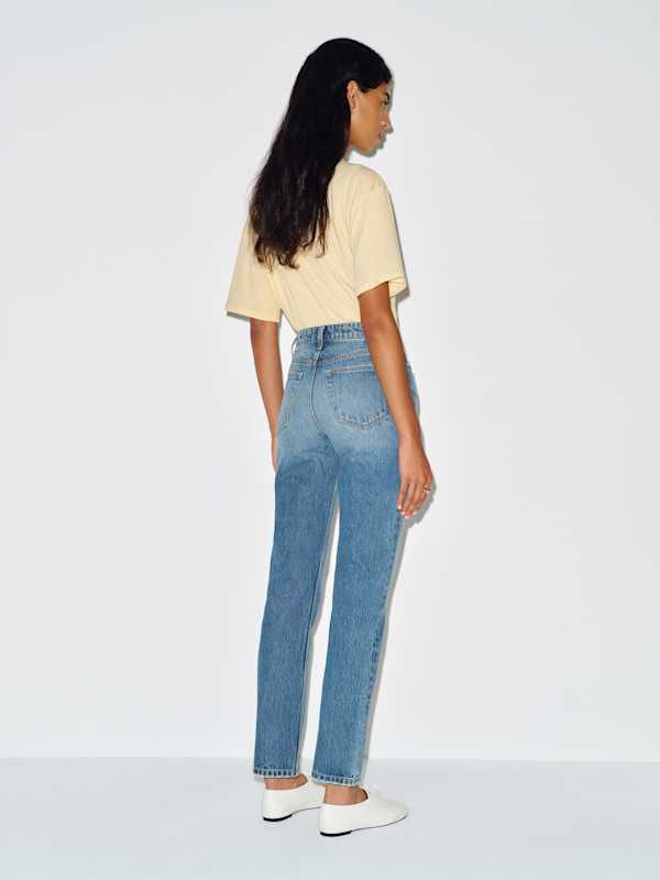 Cynthia High Rise Straight Jeans - Maiori