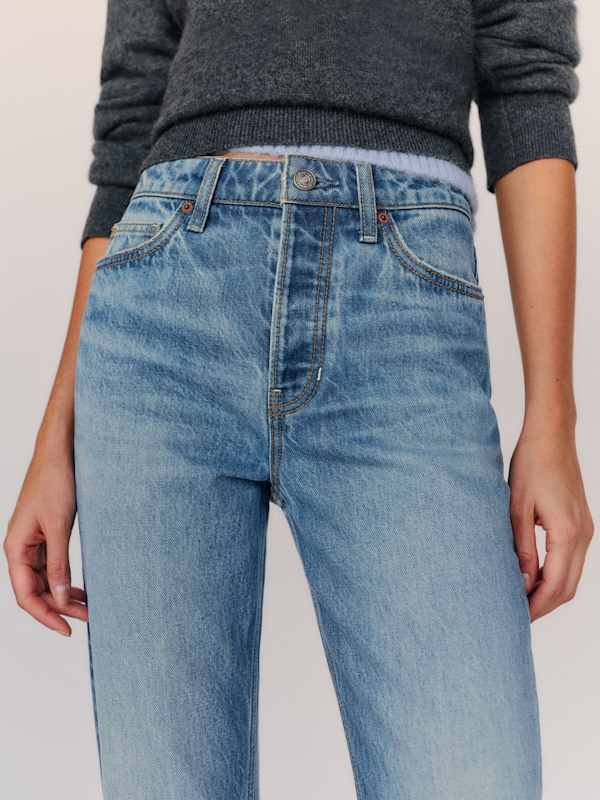 Cynthia High Rise Straight Jeans - Maiori