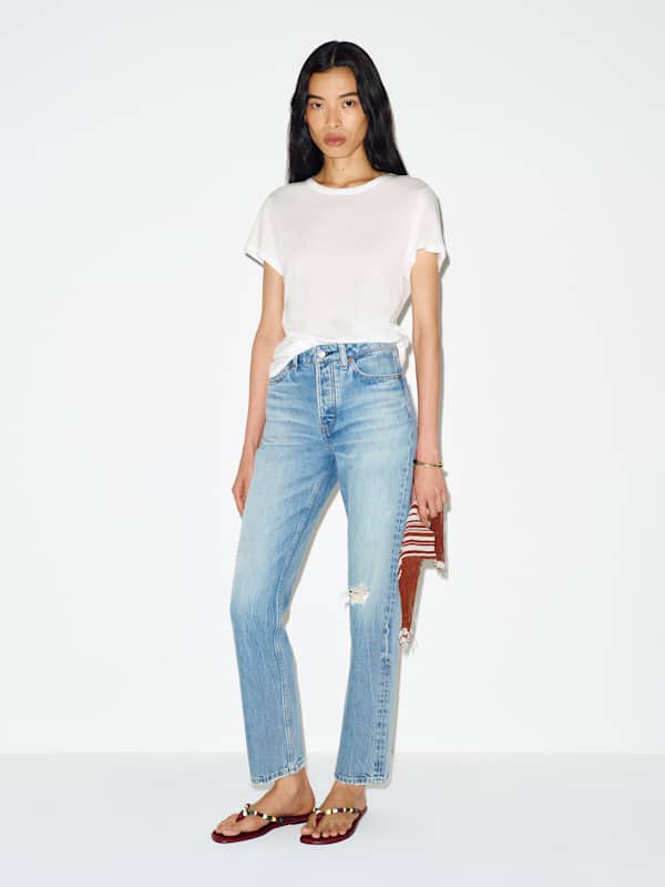 Cynthia High Rise Straight Jeans - Praiano