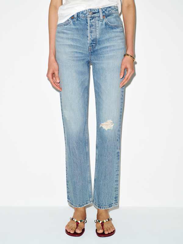 Cynthia High Rise Straight Jeans - Praiano
