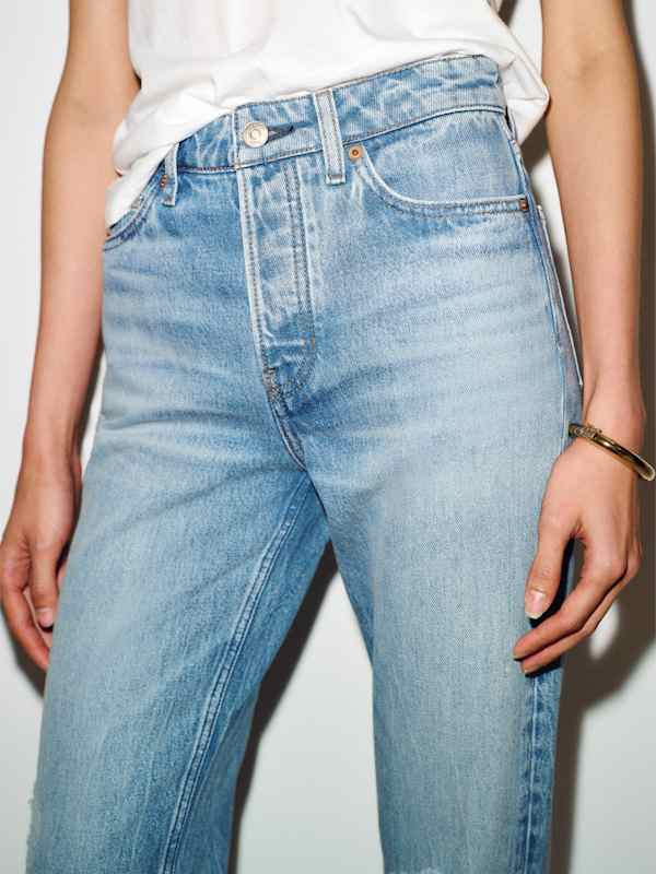 Cynthia High Rise Straight Jeans - Praiano