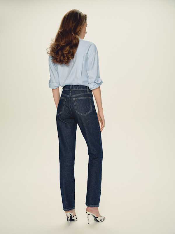 Cynthia High Rise Straight Jeans - Titan