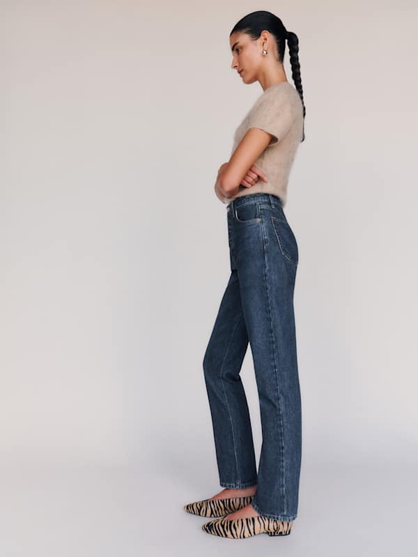 Cynthia High Rise Straight Jeans - Titan