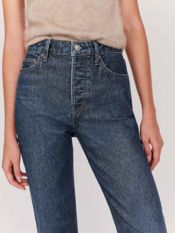 Cynthia High Rise Straight Jeans - Titan