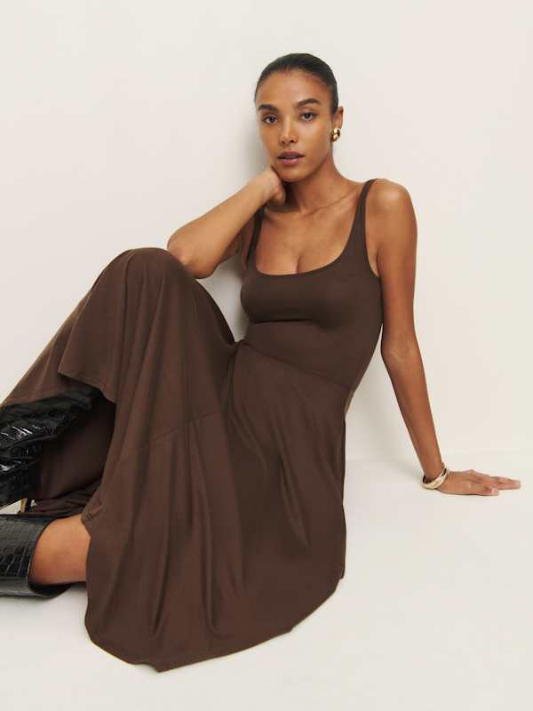 Rou Knit Dress - Cafe