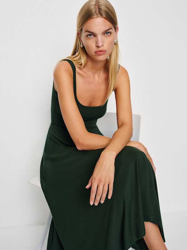 Rou Knit Dress - Forest