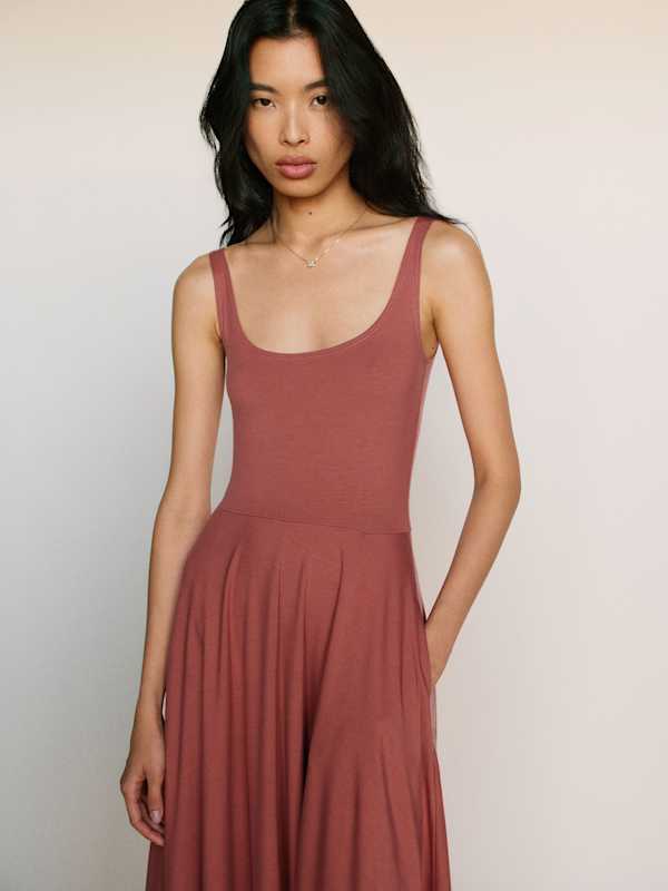 Rou Knit Dress - Rosewood