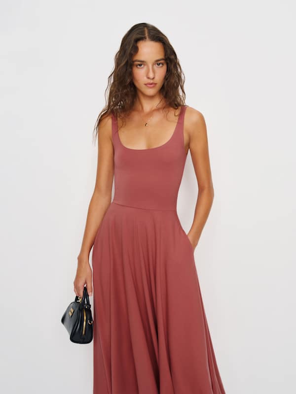 Rou Knit Dress - Rosewood