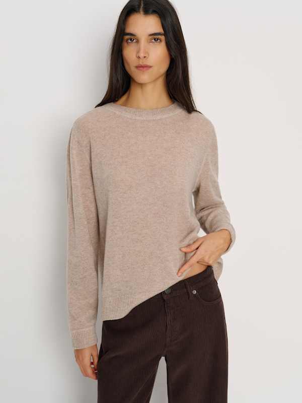 Cashmere Boyfriend Sweater - Barley