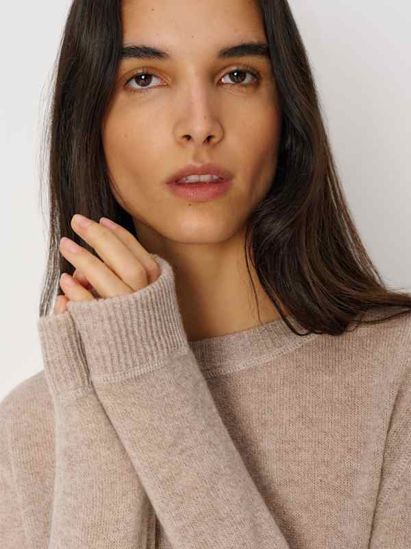 Cashmere Boyfriend Sweater - Barley