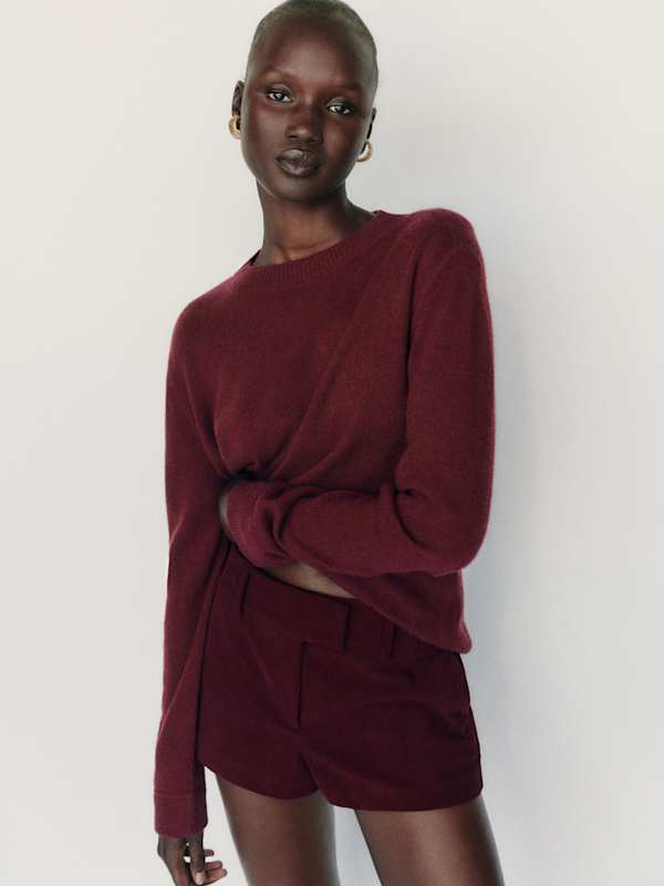 Cashmere Boyfriend Sweater - Boysenberry