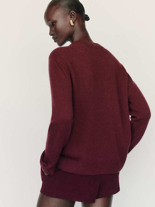 Cashmere Boyfriend Sweater - Boysenberry