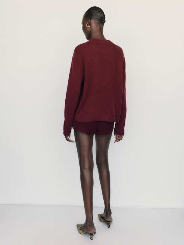 Cashmere Boyfriend Sweater - Boysenberry