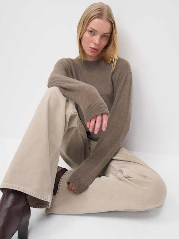 Cashmere Boyfriend Sweater - Dachshund