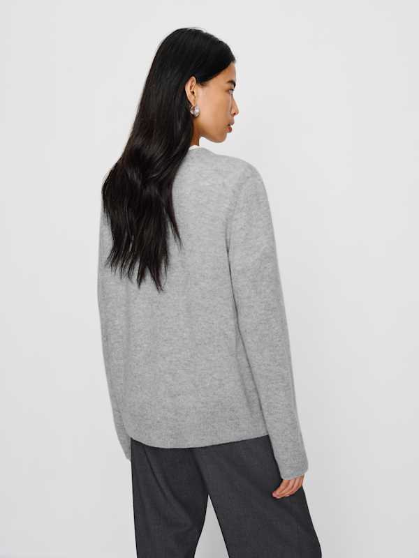 Cashmere Boyfriend Sweater - Granite