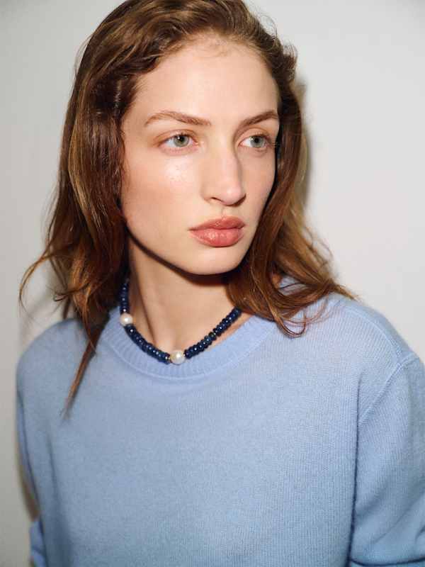 Cashmere Boyfriend Sweater - Ice Water