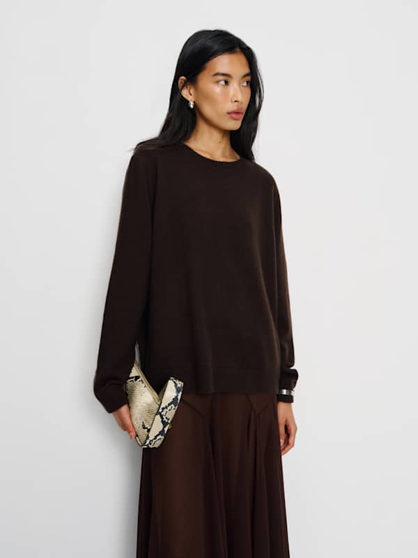 Cashmere Boyfriend Sweater - Mole