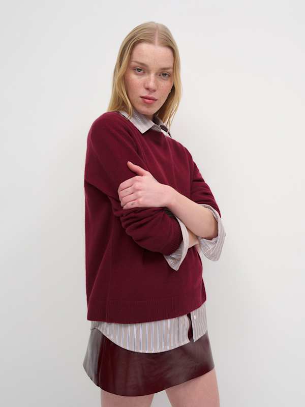 Cashmere Boyfriend Sweater - Romance