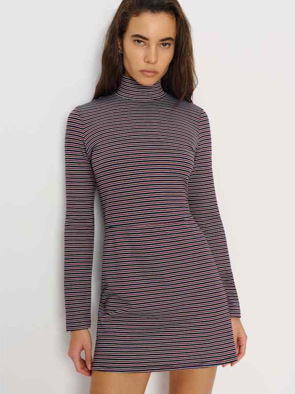 Maya Knit Dress - Red And Blue Stripe