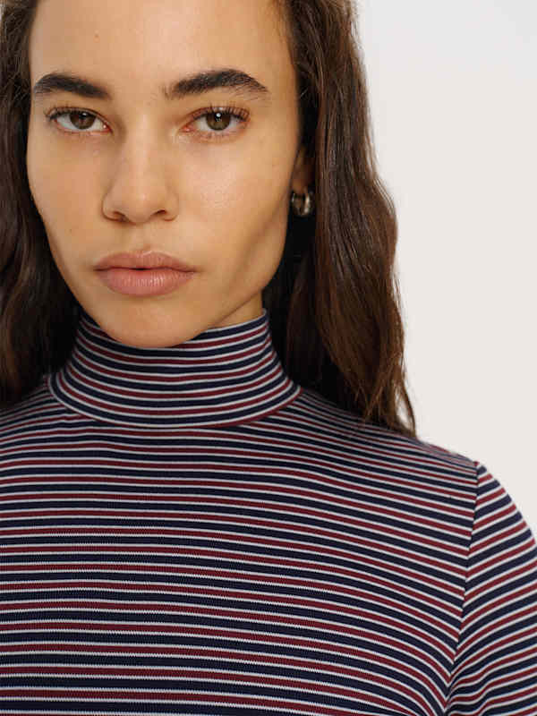 Maya Knit Dress - Red And Blue Stripe