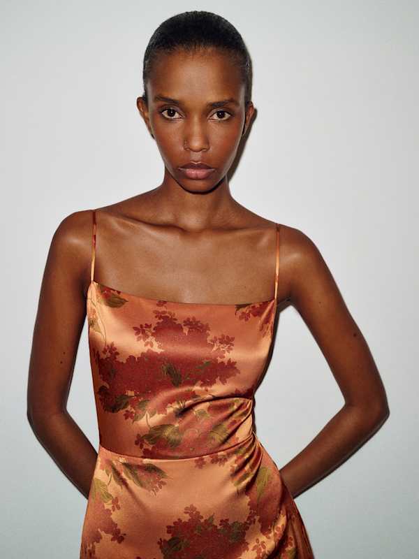 Frankie Silk Dress - Burlesque