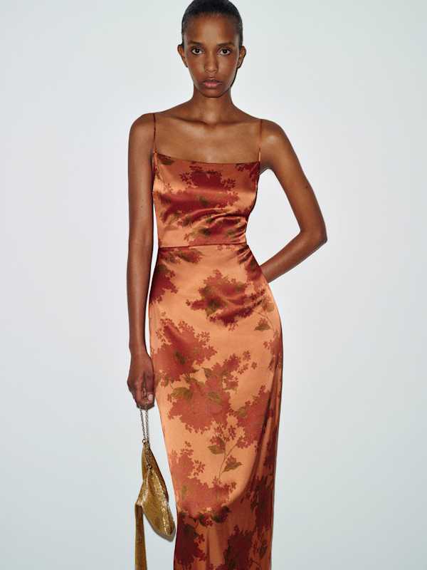 Frankie Silk Dress - Burlesque