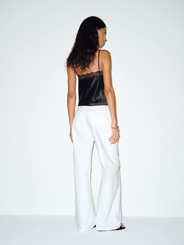 Teddy Silk Top - Black Lace