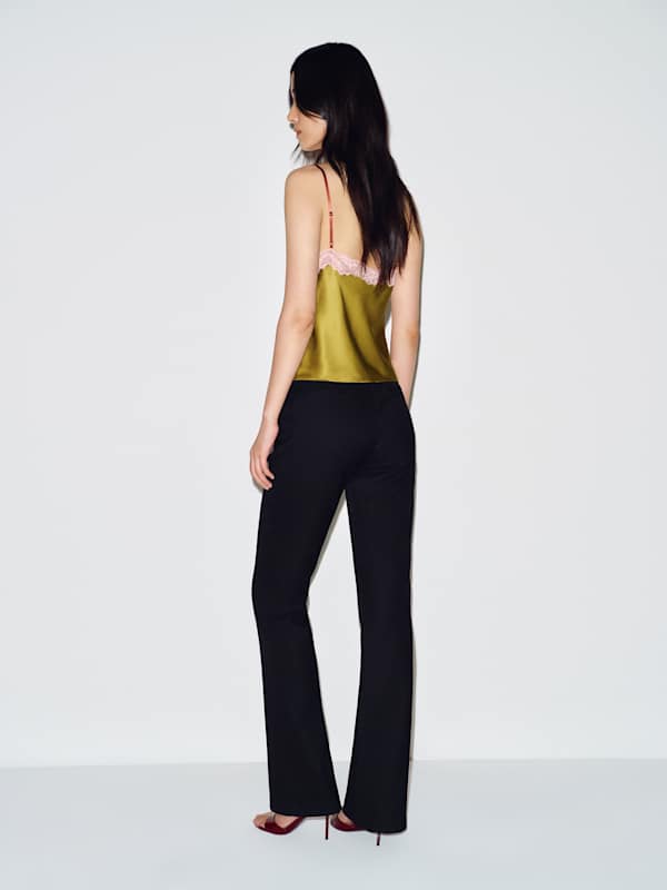 Teddy Silk Top - Citrine Lace