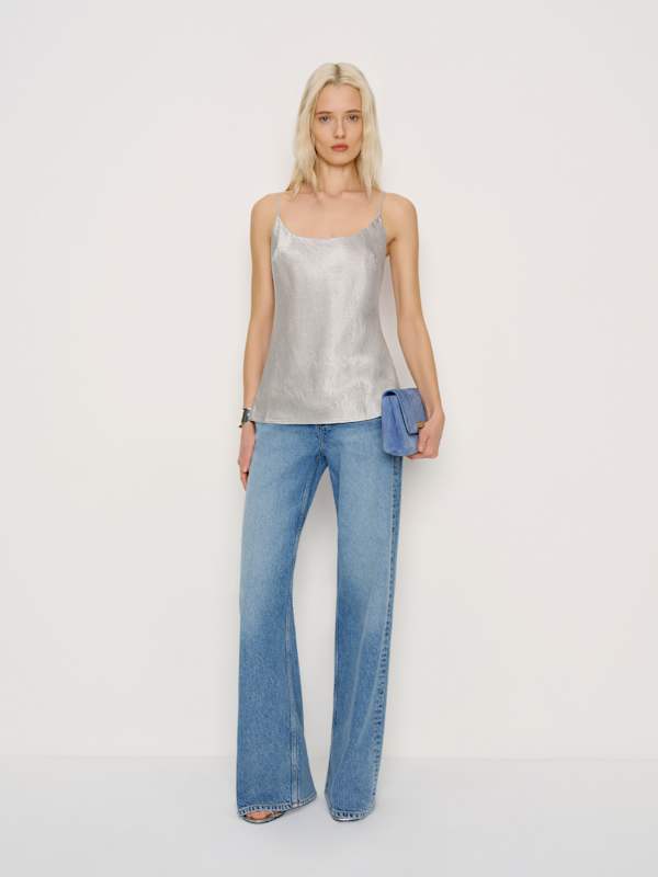 Lila Top - Silver Halo