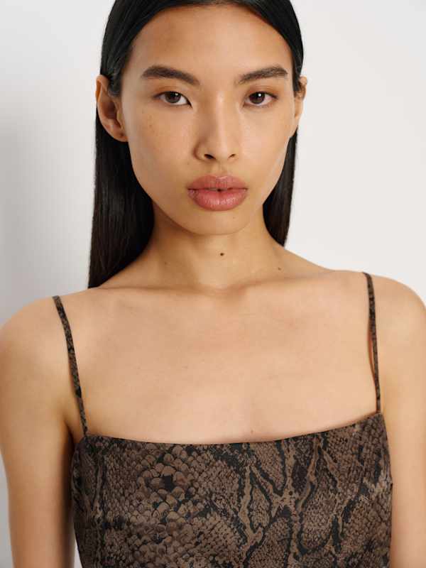 Frankie Silk Mini Dress - Venom