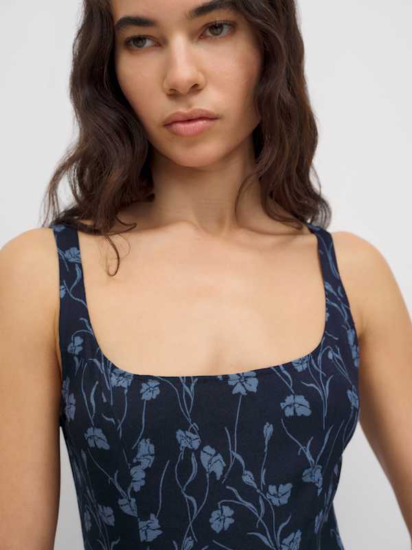 Noha Dress - Georgia Blue