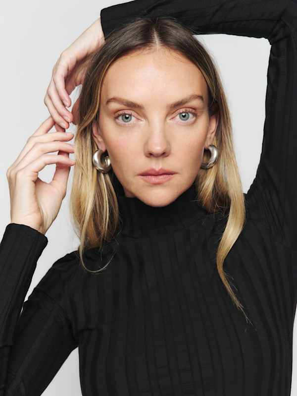 Robe en maille Libra - Noir