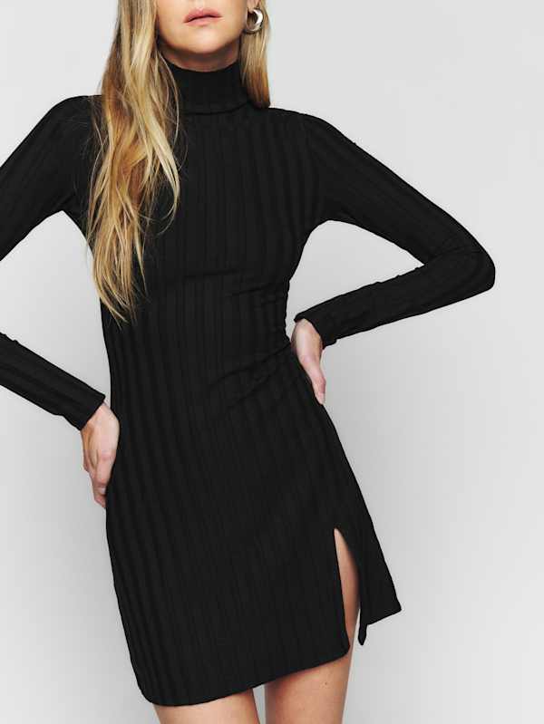 Robe en maille Libra - Noir