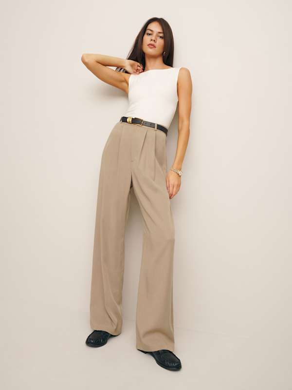 Petites Mason Pant - Khaki