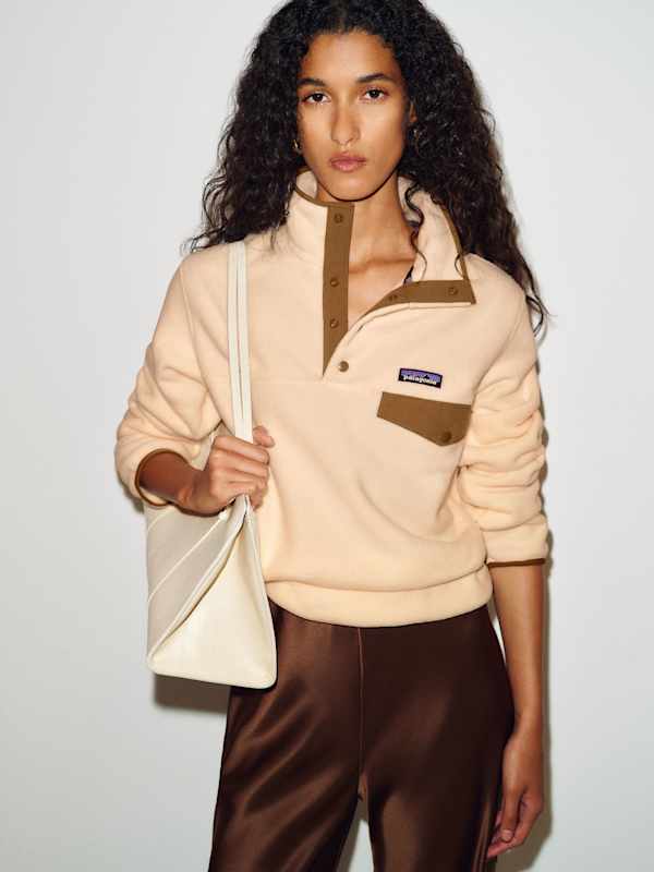 Patagonia W'S Lightweight Synchilla Snap-T Pullover - Natural