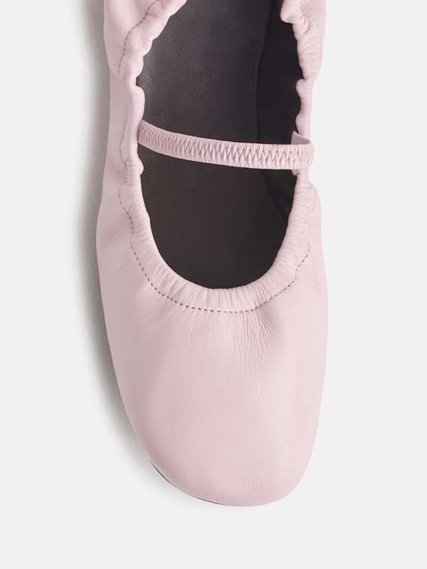 Buffy Ruched Ballet Flat - Pixie Dust Leather