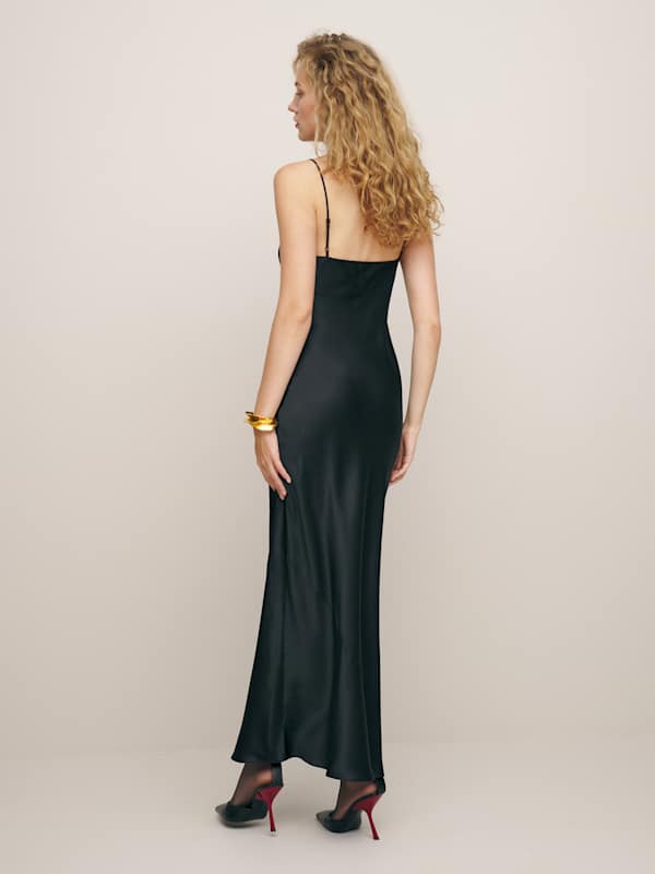 Parma Silk Dress - Black