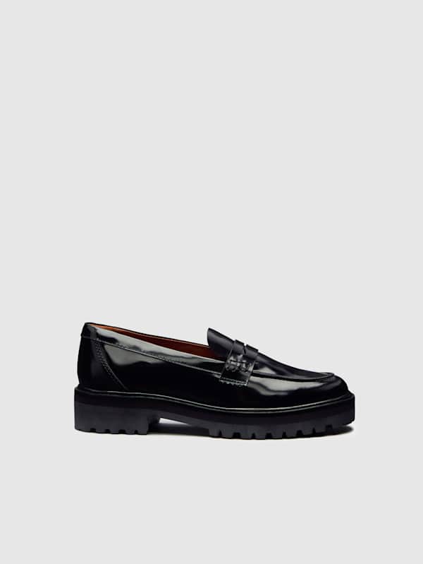 Agathea Chunky Loafer - Black