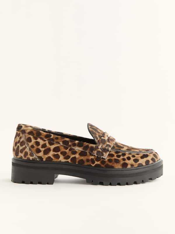Mocassins &eacute;pais Agathea - L&eacute;opard