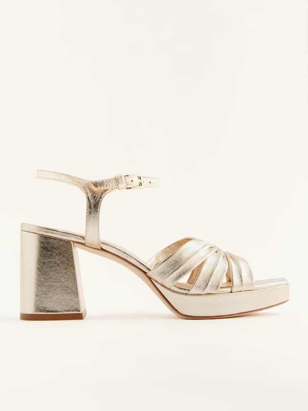 Maize Platform Sandal - Gold