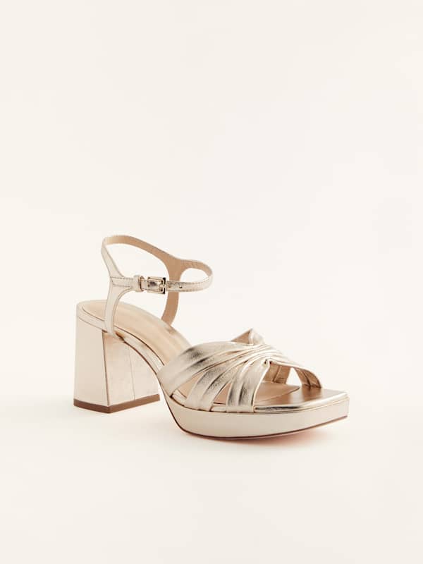 Maize Platform Sandal - Gold
