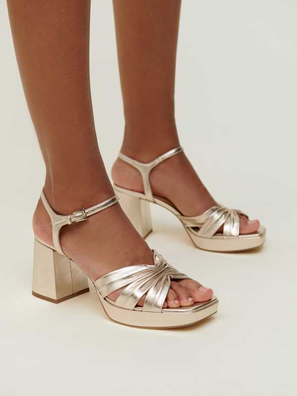 Maize Platform Sandal - Gold