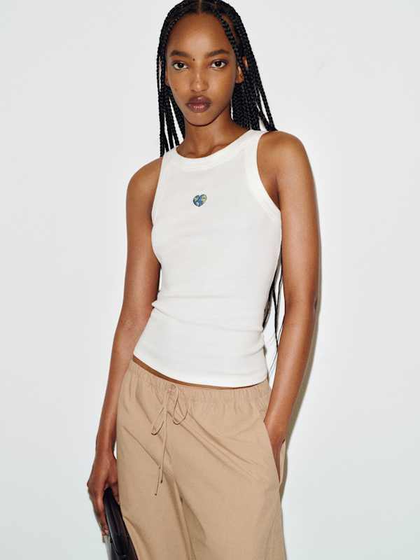Tasha Tank - Heart Earth Embroidery