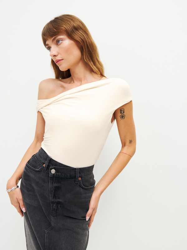 Cello Knit Top - Cream